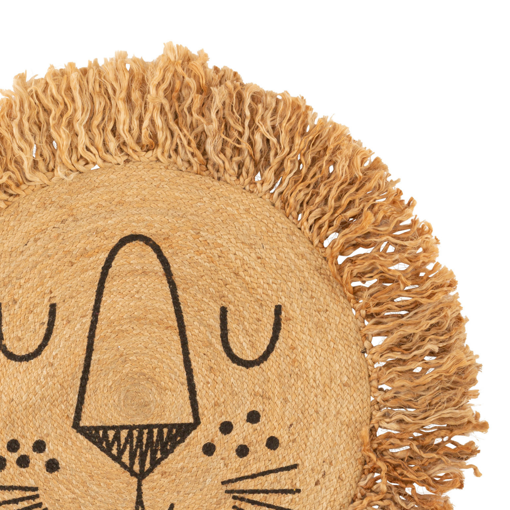 Atmosphera - Tapis rond en jute motif lion pour enfant - ATMOSPHERA - Imagen 4