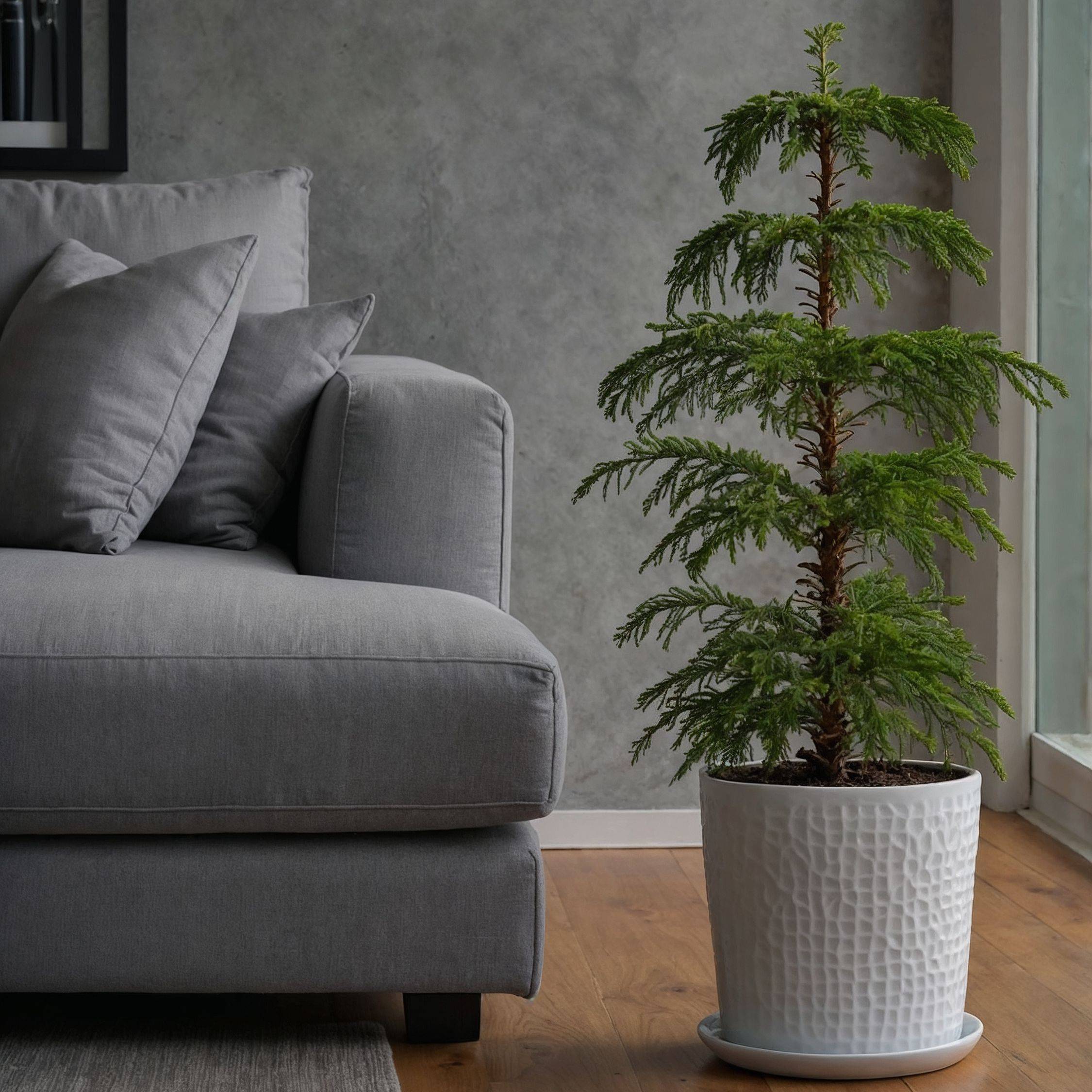 Plant In A Box - Pin de Norfolk - Araucaria heterophylla - Hauteur 70-80cm - ⌀21cm - Image 3