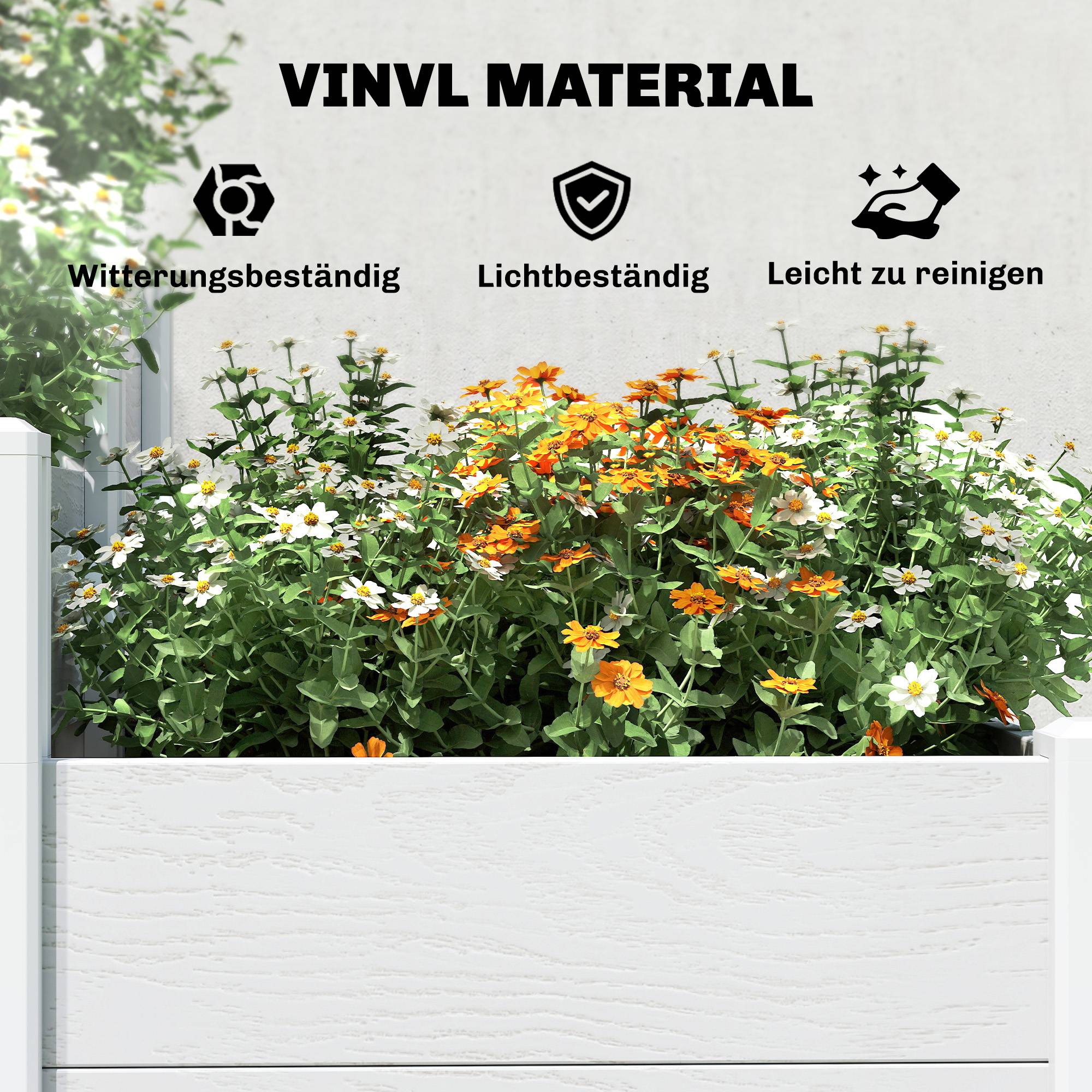 Potager surélevé 3 niveaux empilable, sans fond, modulaire, plastique - Image 9