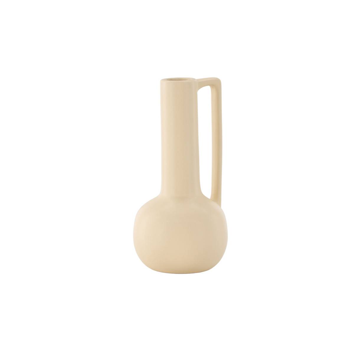 Vase Design en Céramique "Allis" 36cm Jaune - Image 2