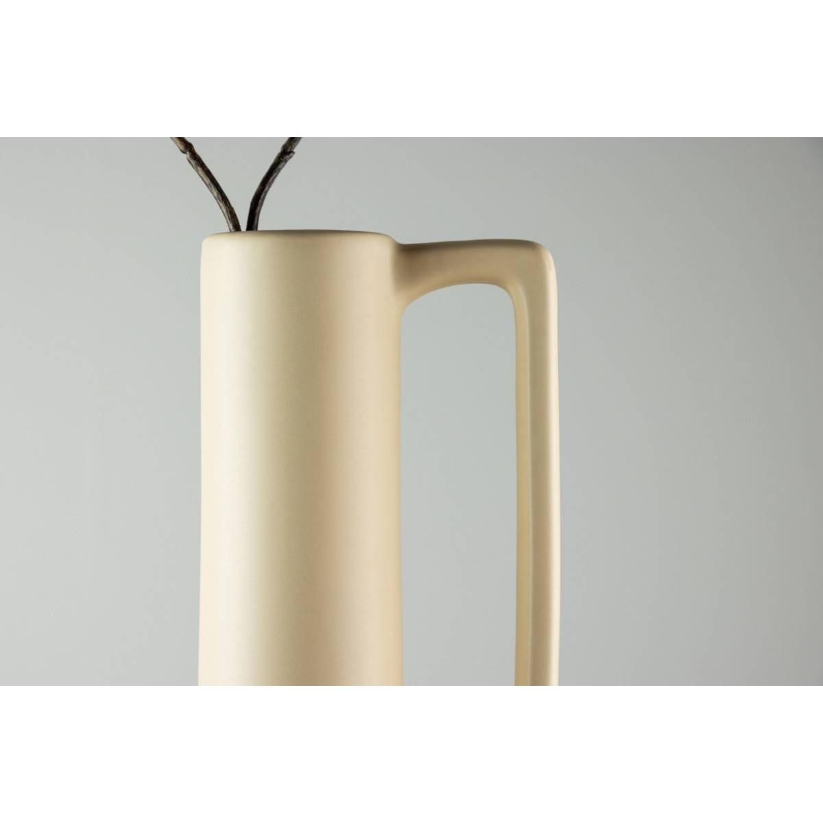 Vase Design en Céramique "Allis" 36cm Jaune - Image 6