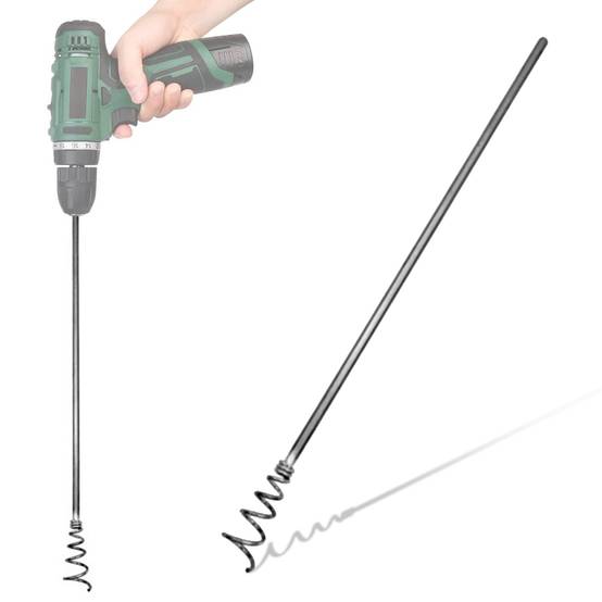 Fishtec - FISHTEC - Foret désherbeur pour perceuse Longueur 42 cm Diamètre 4 Acier Inoxydable - Image 1