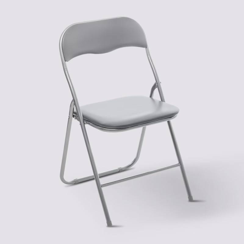 Chaise pliante basic gris 5five - Image 3
