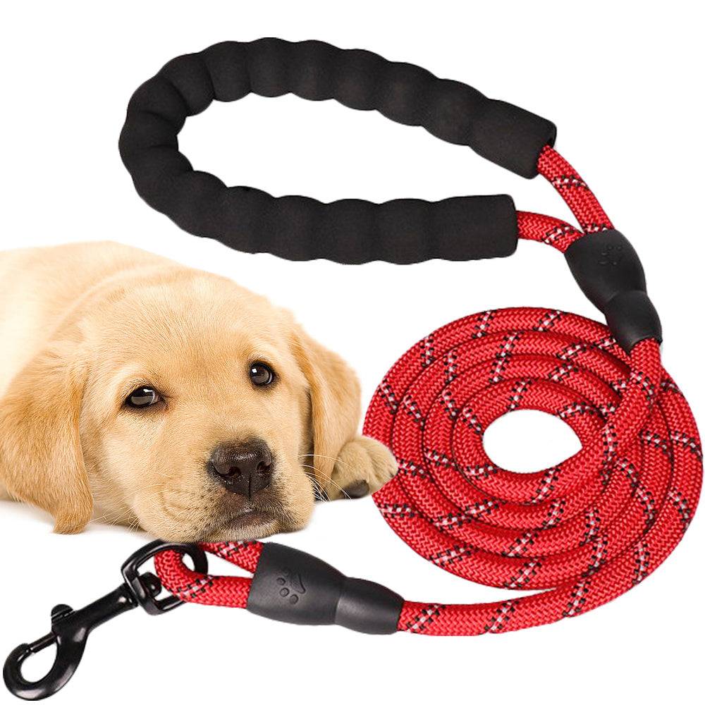 Entrepotbrico - Laisse de dressage pour chien avec poignée réflecteur épaisse et durable