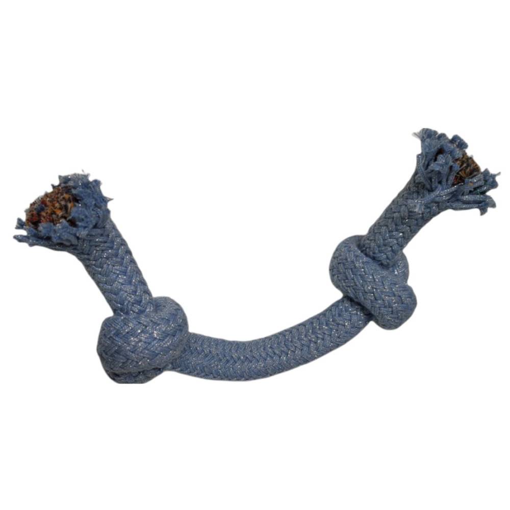 Corde COSMIC 2 nœuds, taille ø 2 cm x 25 cm, jeux pour chien. - Image 1