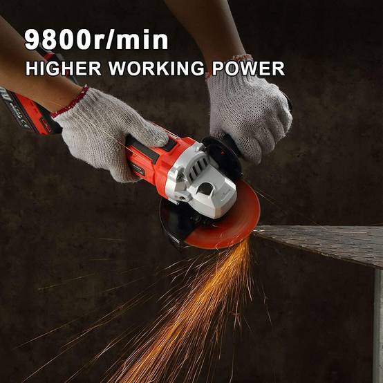 Clé à chocs Brushless+ Perceuse a Percussion+Meuleuse D'angle Brushless 3 outils 20V 2xBatteries 3Ah - Image 6