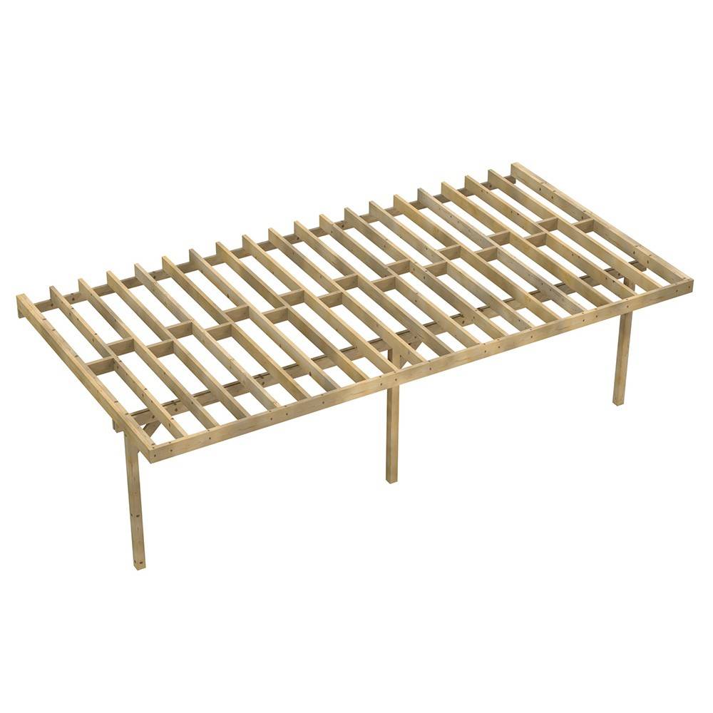 Structure Terrasse Bois Pilotis en Kit - 8x4,20m - 33,6 m²- Solives + Poteaux - Sapin Traité Autoclave - Personnalisable - Imagen 1