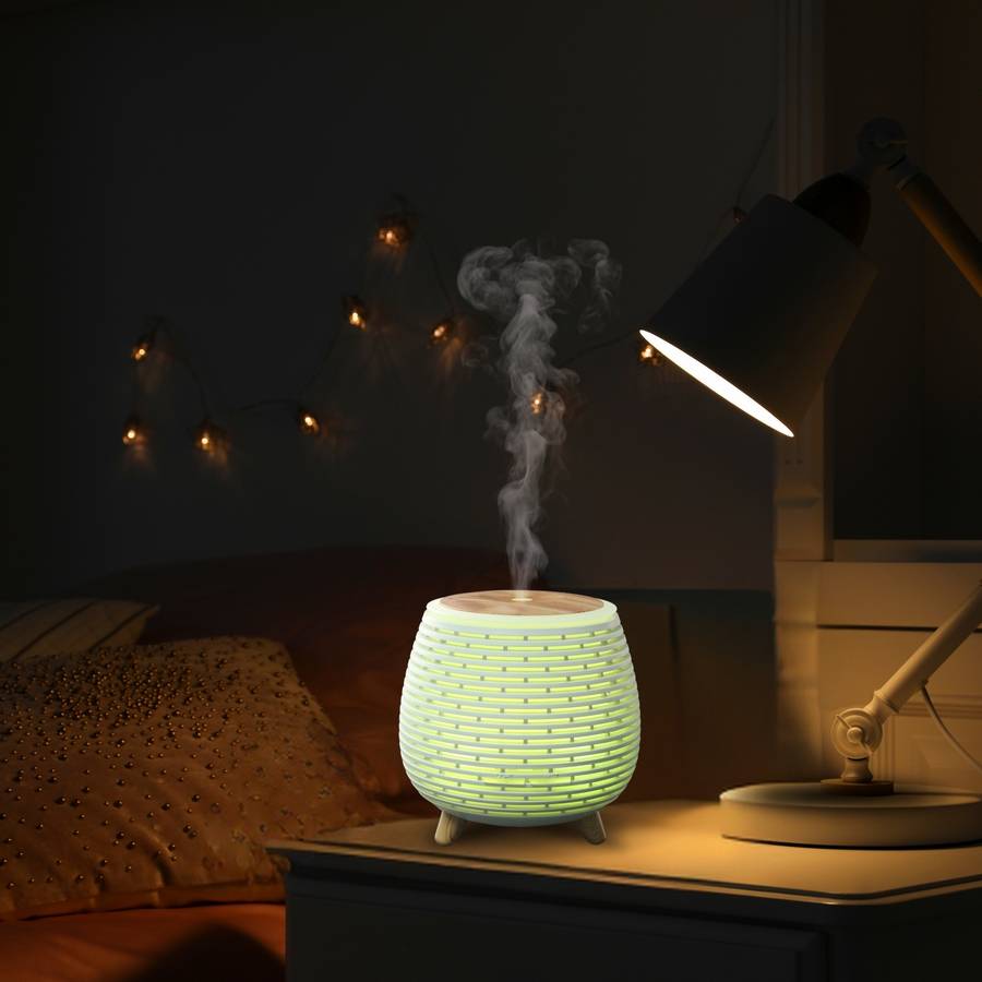 Zen'Arôme Diffuseur d'Huile Essentielle Lina - Diffuseur de Parfum - 2 Modes Diffusion - Éclairage Multicolore - Efficace & Compact - Image 3
