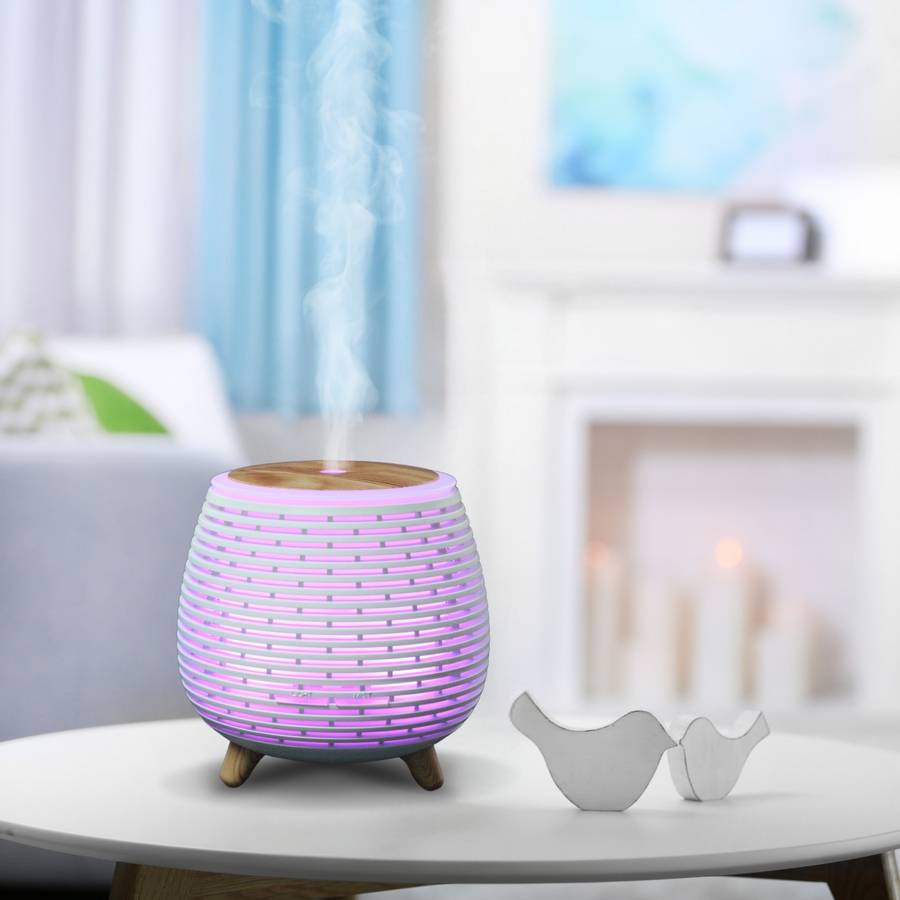 Zen'Arôme Diffuseur d'Huile Essentielle Lina - Diffuseur de Parfum - 2 Modes Diffusion - Éclairage Multicolore - Efficace & Compact - Image 5