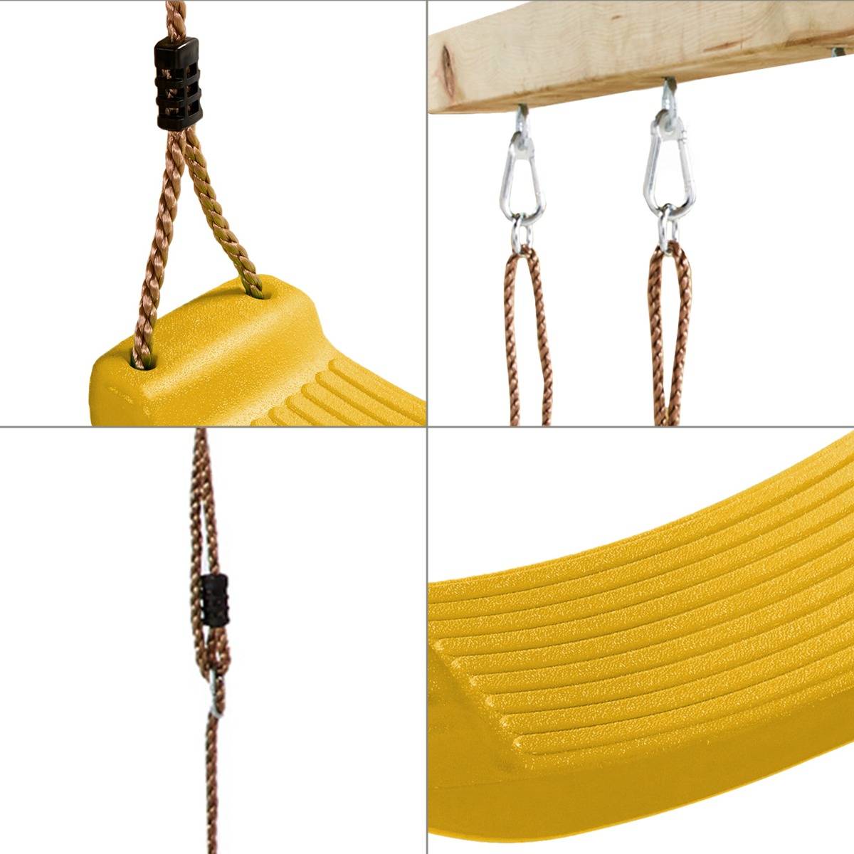 Balançoire d'extérieur pour enfants - V GEBY - Style289 - Rouge - Corde