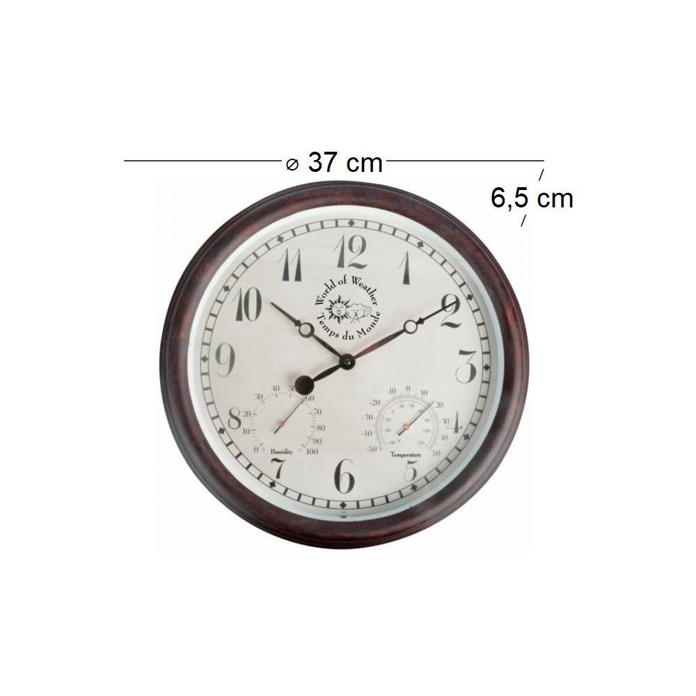 Esschert Design - Horloge thermomètre Hygromètre 38cm - Esschert Design - Image 3