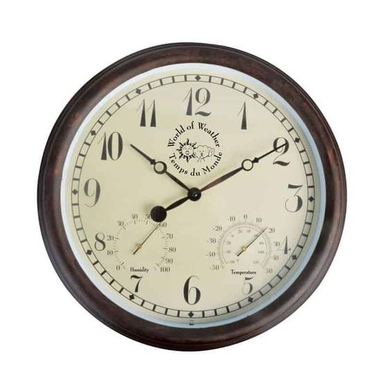 Esschert Design - Horloge thermomètre Hygromètre 38cm - Esschert Design - Image 1