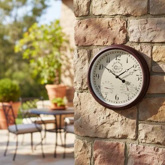 Esschert Design - Horloge thermomètre Hygromètre 38cm - Esschert Design - Image 2