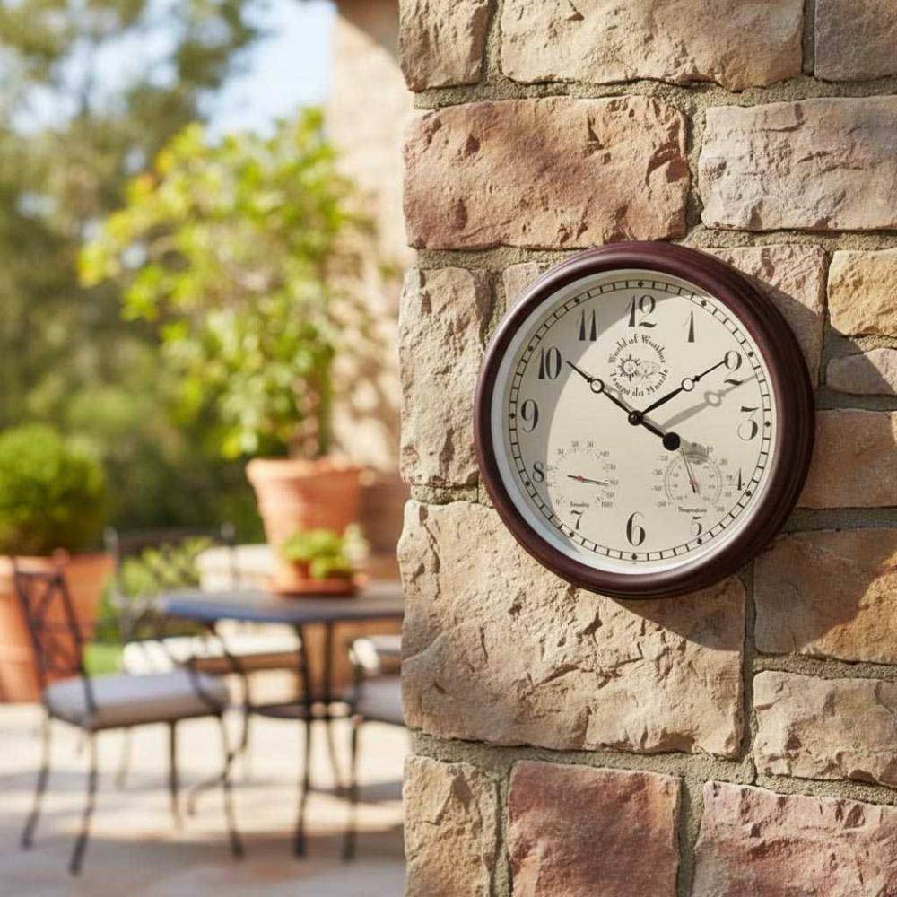 Esschert Design - Horloge thermomètre Hygromètre 38cm - Esschert Design - Image 2