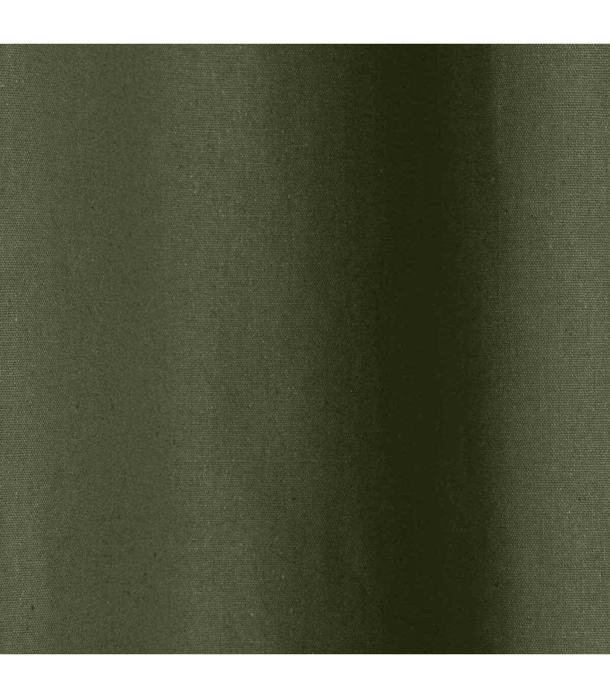 Atmosphera - Rideau à œillets Tissu Panama Vert Kaki 140 x 260 cm - Imagen 3