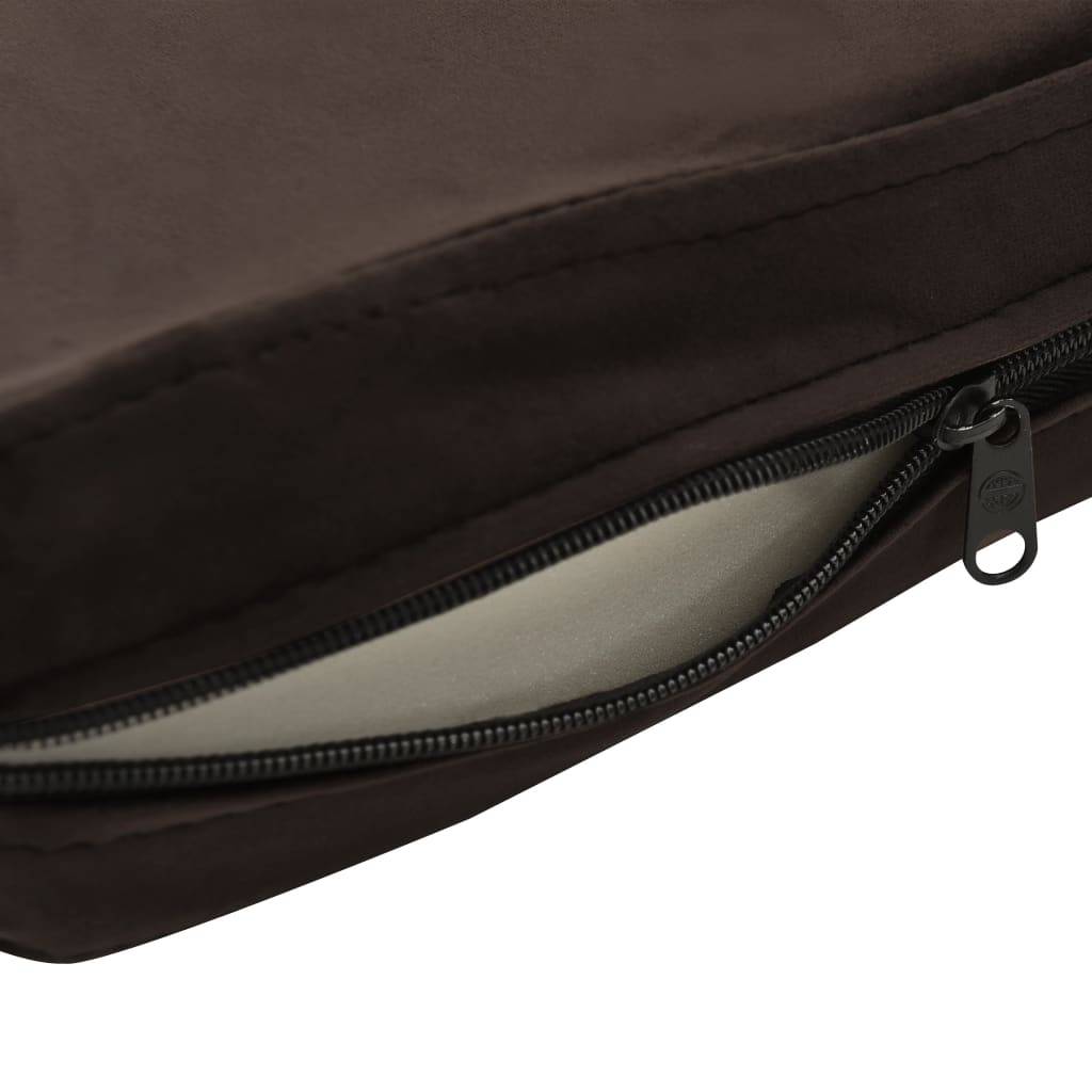 Vidaxl - Canapé pour chien Marron 81x43x31 cm Peluche et similicuir vidaXL 170955 - Imagen 8
