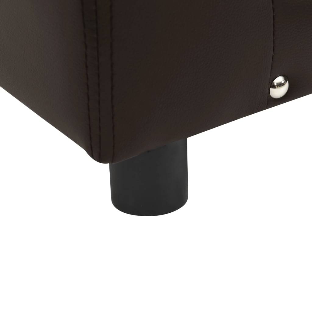 Vidaxl - Canapé pour chien Marron 81x43x31 cm Peluche et similicuir vidaXL 170955 - Imagen 7