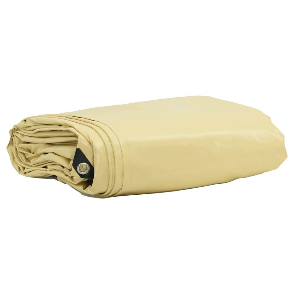 Maison Chic - Bâche de protection | Bâche 650g / m² Beige 2,5 x 4,5 m Toile avec revêtement en PVC Maison Chic - Image 2