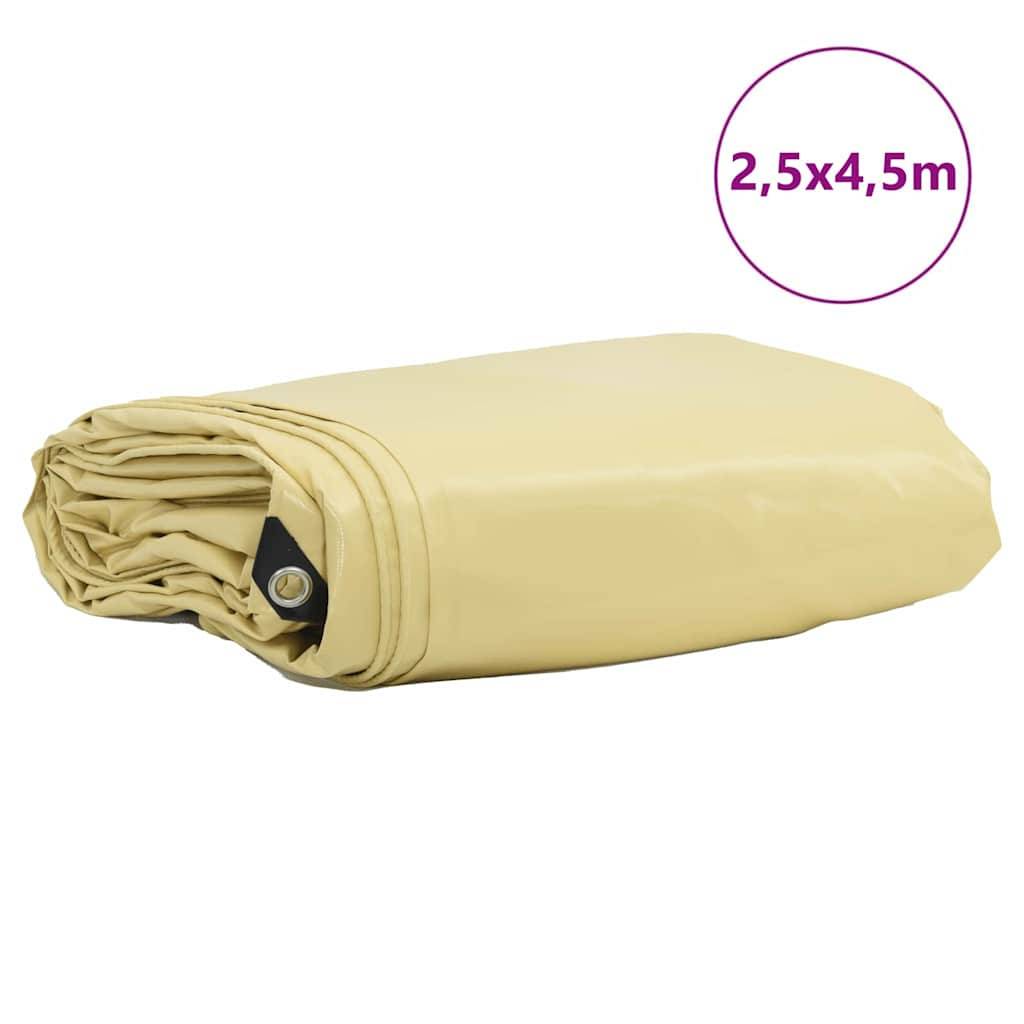Maison Chic - Bâche de protection | Bâche 650g / m² Beige 2,5 x 4,5 m Toile avec revêtement en PVC Maison Chic - Image 1