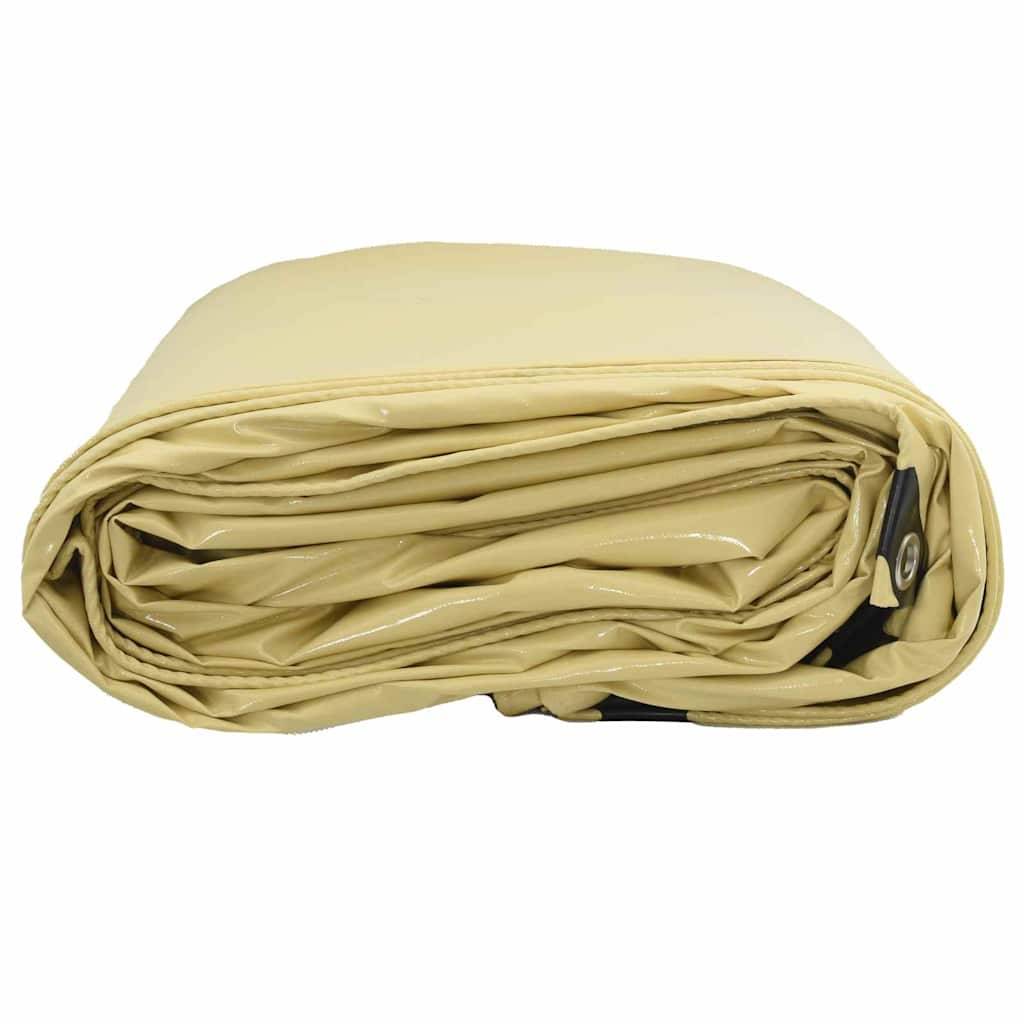 Maison Chic - Bâche de protection | Bâche 650g / m² Beige 2,5 x 4,5 m Toile avec revêtement en PVC Maison Chic - Image 4