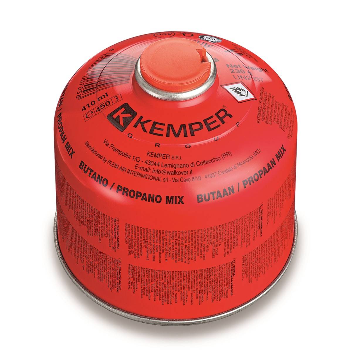 Pack 3 Cartouches de gaz 230g Propane/Butane 7/16 Réchaud camping Résistant basses températures EN417 KEMPER - Image 2