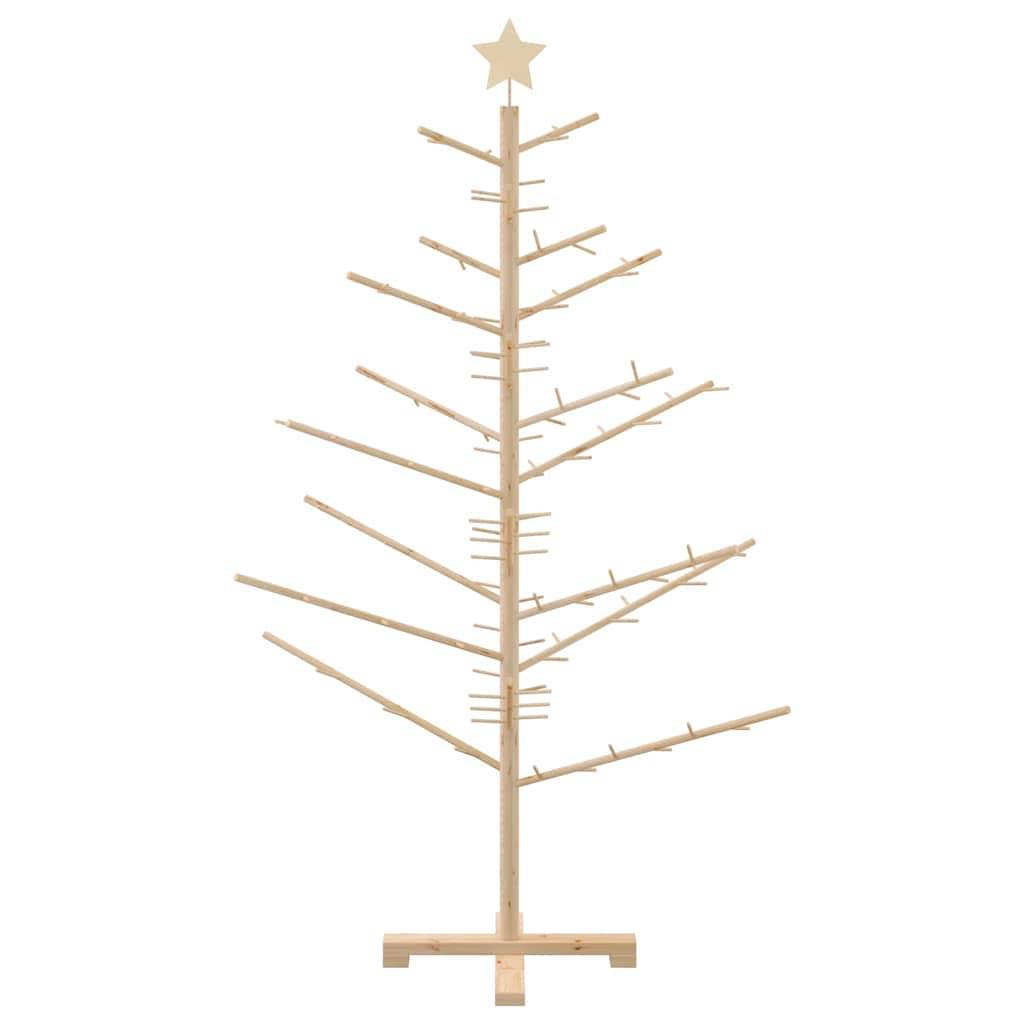 Vidaxl - Arbre de Noël en bois Naturel 150 cm Bois de pin massif vidaXL 42018056 - Image 6