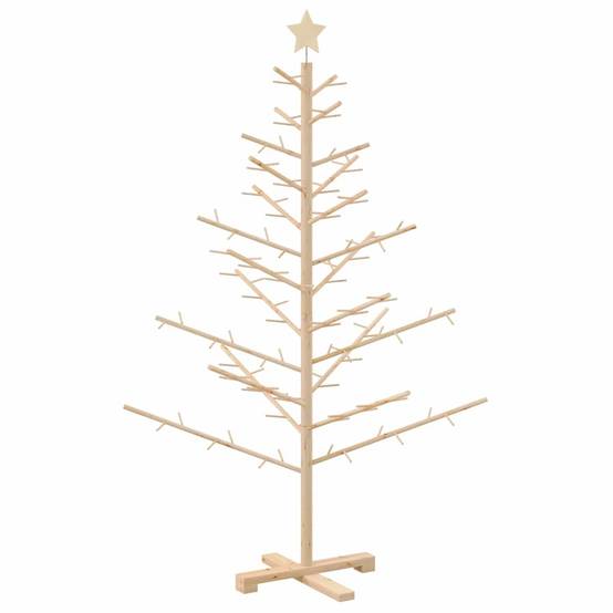 Vidaxl - Arbre de Noël en bois Naturel 150 cm Bois de pin massif vidaXL 42018056 - Image 2