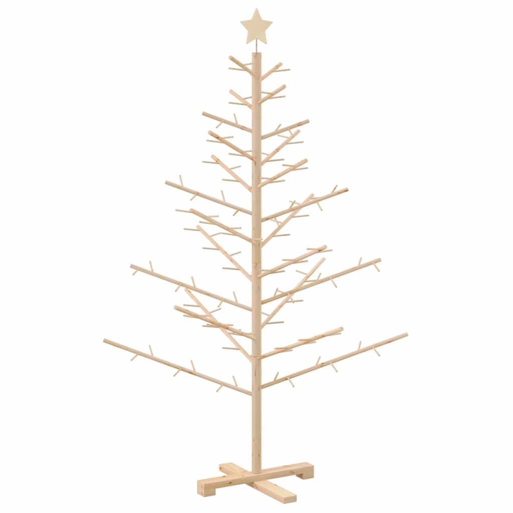 Vidaxl - Arbre de Noël en bois Naturel 150 cm Bois de pin massif vidaXL 42018056 - Image 2