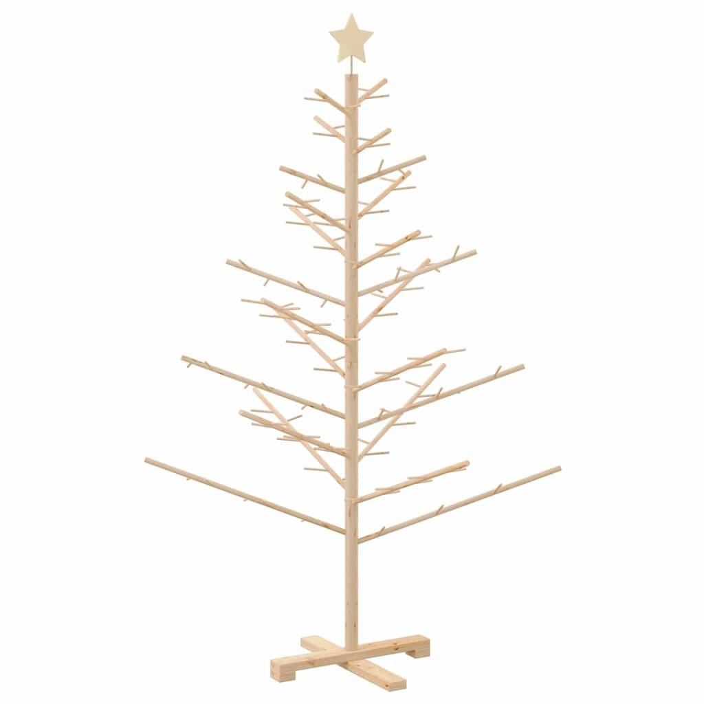 Vidaxl - Arbre de Noël en bois Naturel 150 cm Bois de pin massif vidaXL 42018056 - Image 8