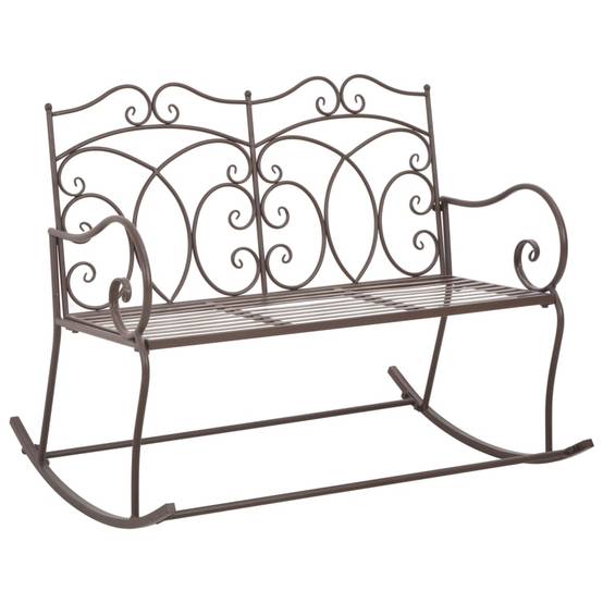 PANGIVO - Banc de jardin fer marron antique 104 x 83 x 89 cm - PANGIVO - Image 1