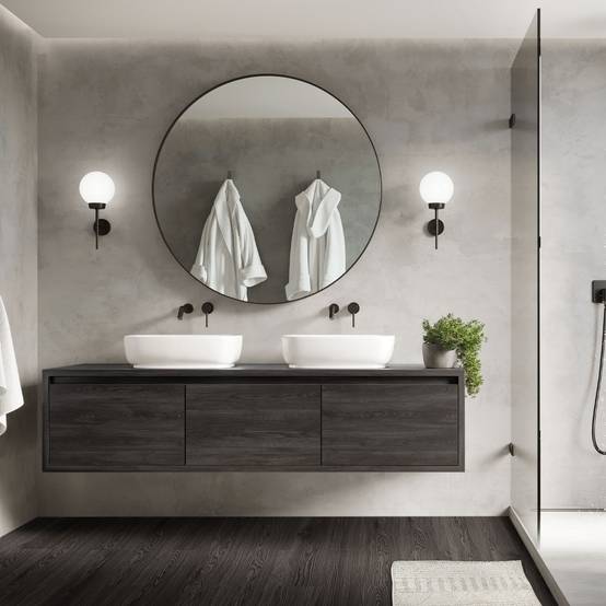 Revêtement de sol autocollant en PVC vinyle 11,15m²/80 planches 91,5 cm x 15,3 cm gris foncé aspect chêne antidérapant résistant à l'eau l'abrasion - Image 9