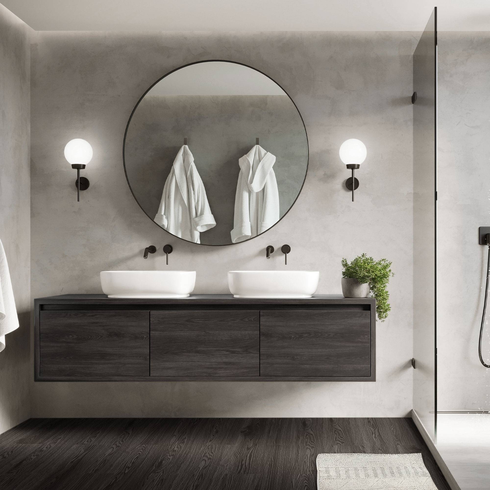 Revêtement de sol autocollant en PVC vinyle 11,15m²/80 planches 91,5 cm x 15,3 cm gris foncé aspect chêne antidérapant résistant à l'eau l'abrasion - Image 9