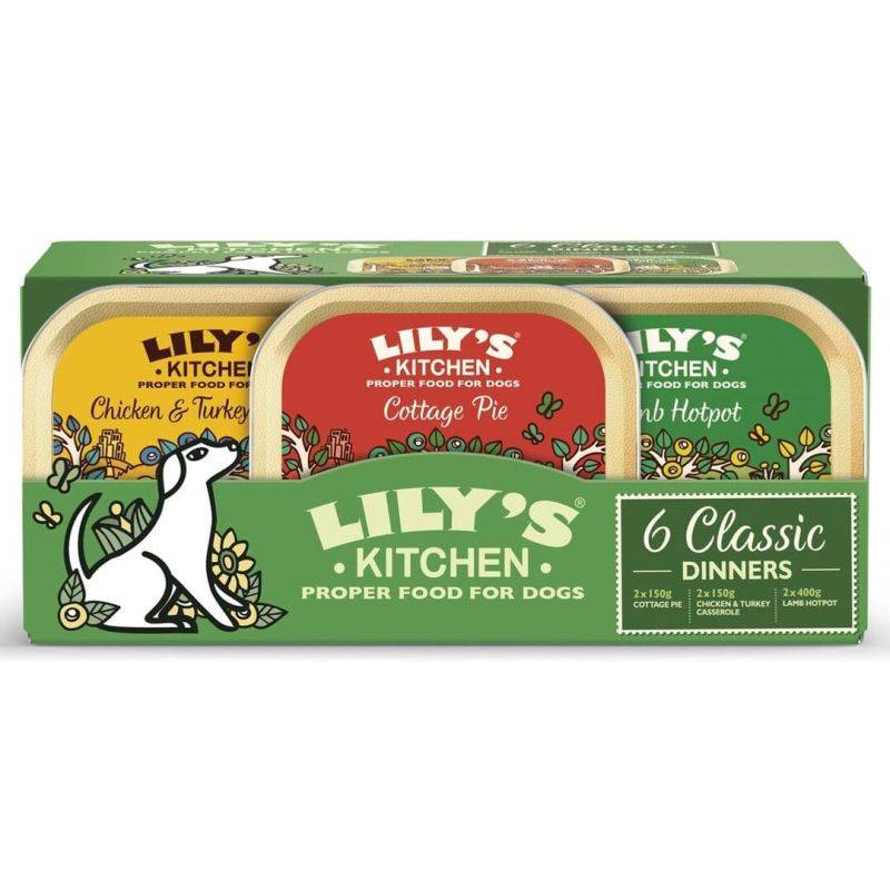 PATEE CHIEN MULTI-PACK NO GRAIN (boite) - LILY'S KITCHEN 6*150 g - Imagen 1