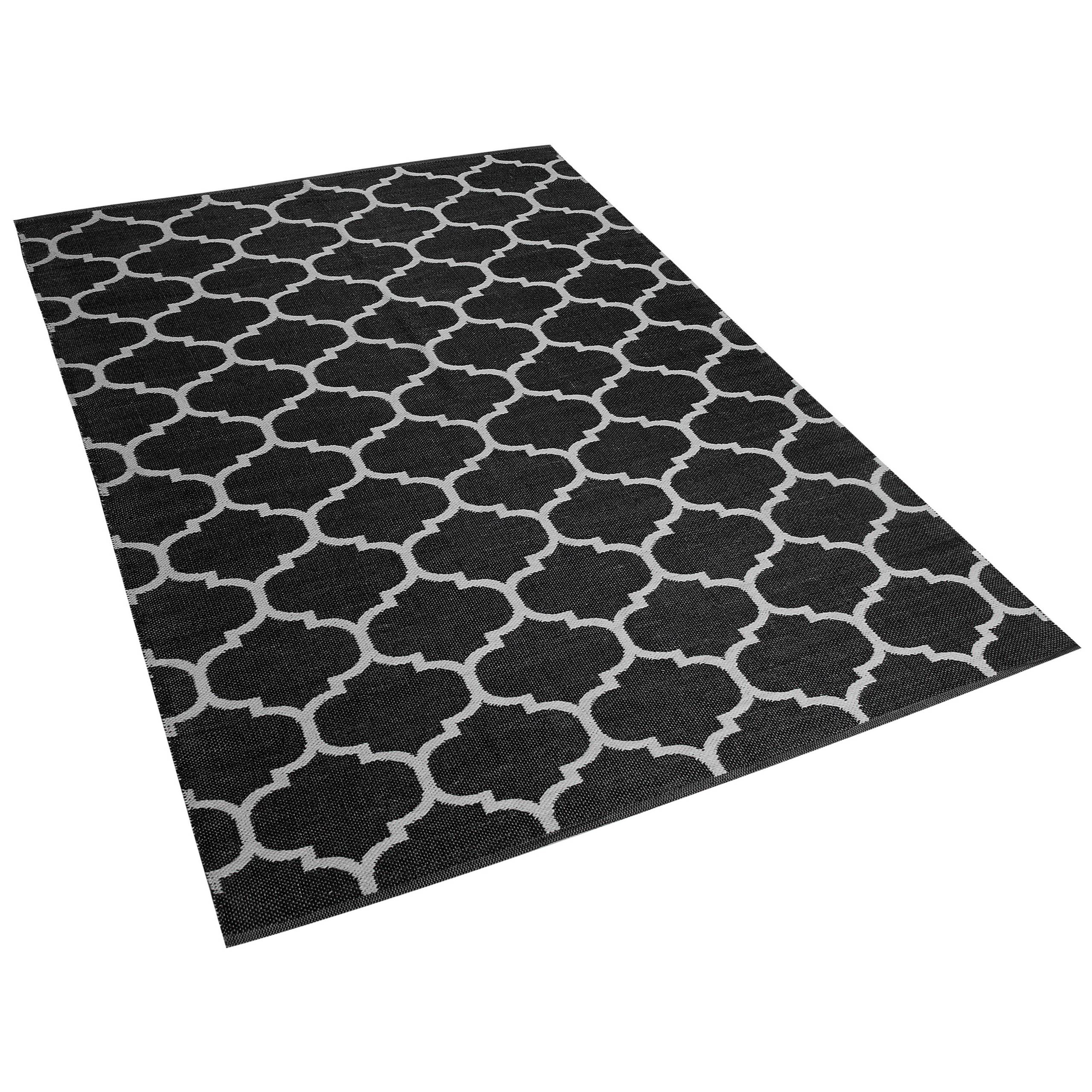 Beliani - Tapis d'extérieur PVC Noir/blanc ALADANA - Beliani - Imagen 3