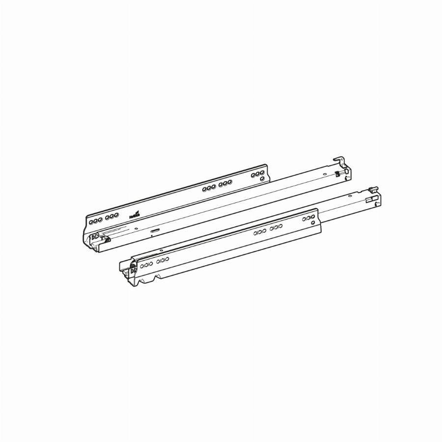 Coulisse Actro You L.500 40 kg HETTICH Silent System set - 9257008 - Image 1