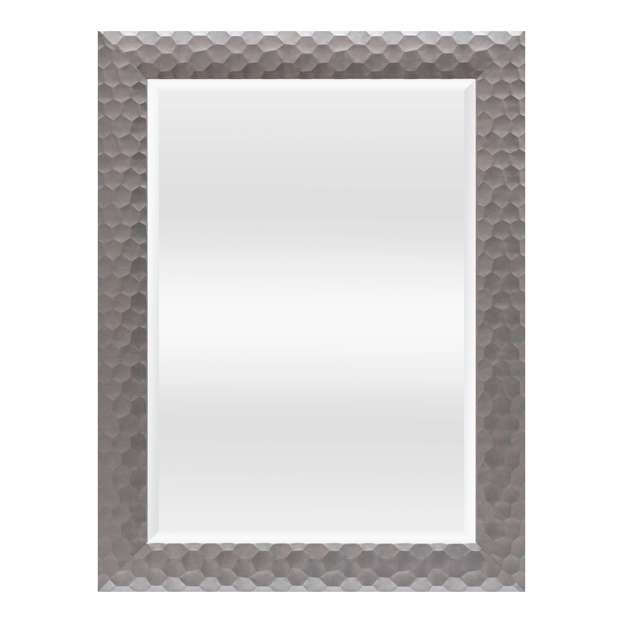 Helloshop26 - Miroir mural ocre rectangulaire 84 x 64 cm argenté - Imagen 2