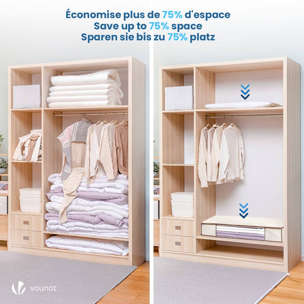 Lot de 5 Housses de rangement sous vide sous lit - Image 6