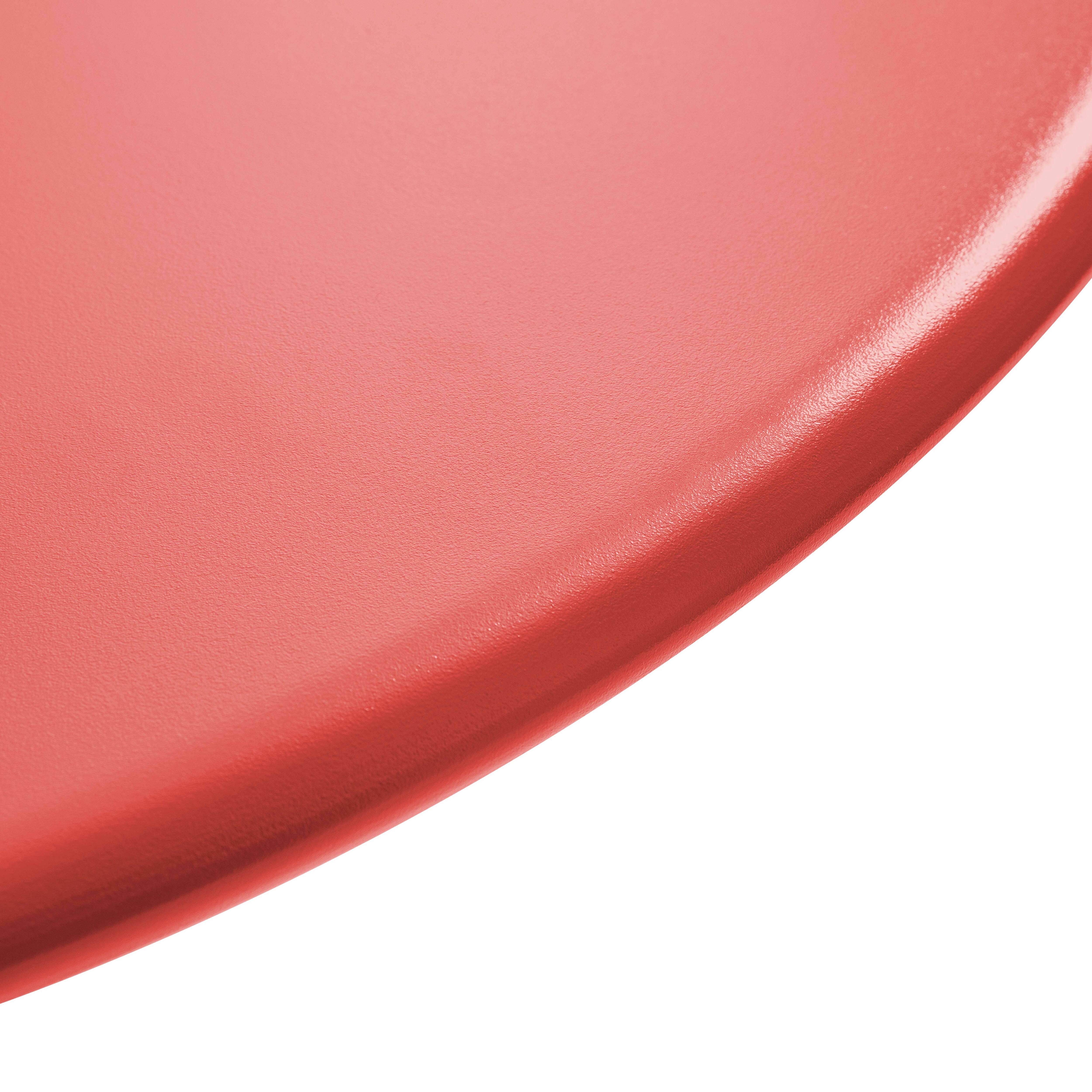 Oviala - Table de jardin ronde bistrot avec plateau rabattable 70 cm rouge Palavas - Oviala - Image 6