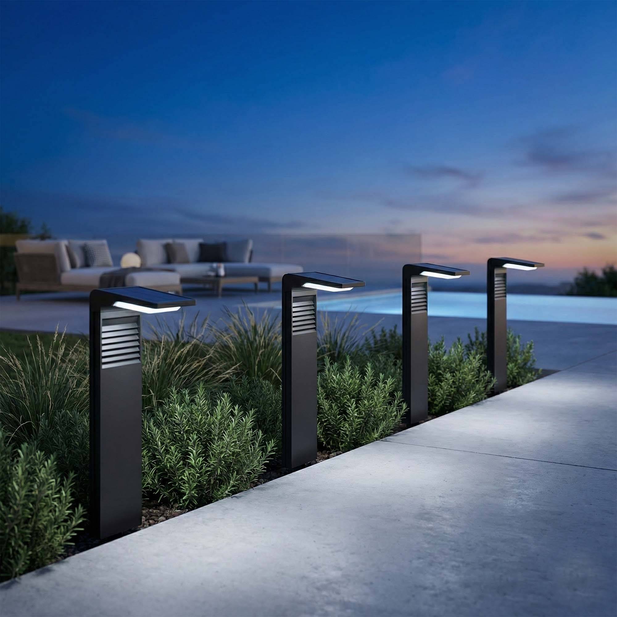 Lumisky - 4 Potelets solaires OSTRY H41cm 150LM - Imagen 2