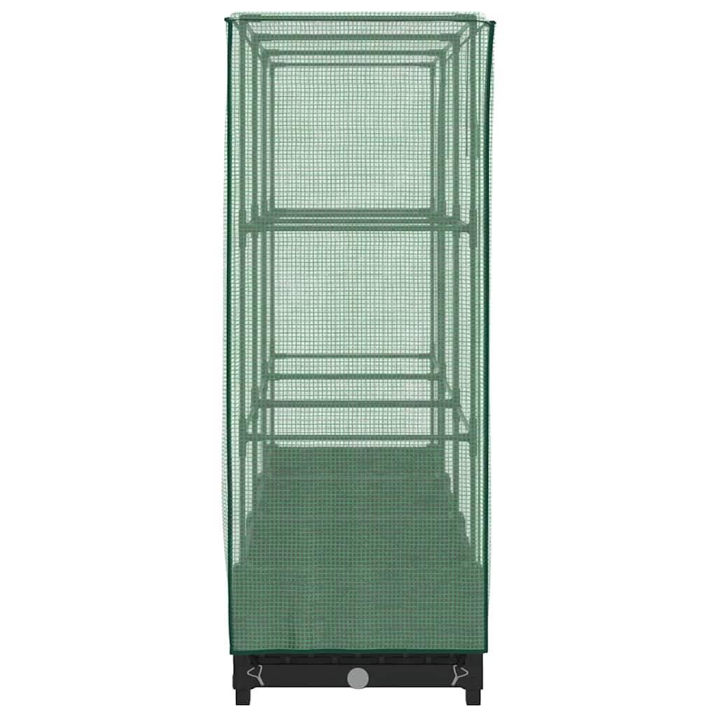ComfortXL - Carré potager surélevé avec serre de culture polypropylène aspect rotin 120cm Noir – ComfortXL Outdoor Living - Image 5