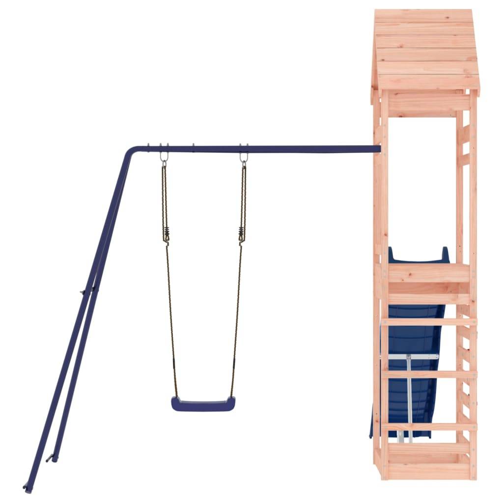 Helloshop26 - Aire de jeux d'extérieur balançoires toboggan portiques robuste jeux jardin 245 x 362 x 264 cm bois massif de douglas - Imagen 3