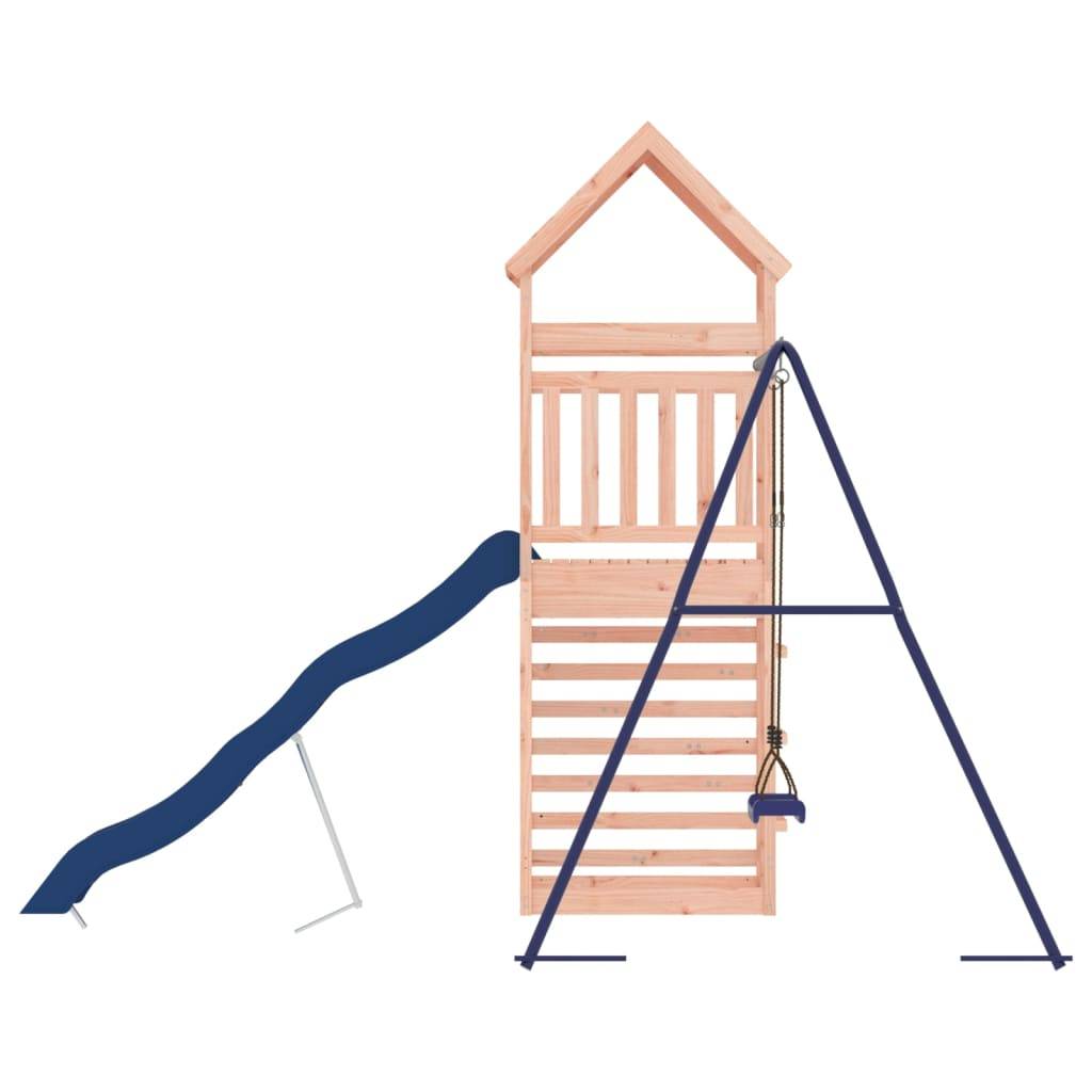Helloshop26 - Aire de jeux d'extérieur balançoires toboggan portiques robuste jeux jardin 245 x 362 x 264 cm bois massif de douglas - Imagen 5