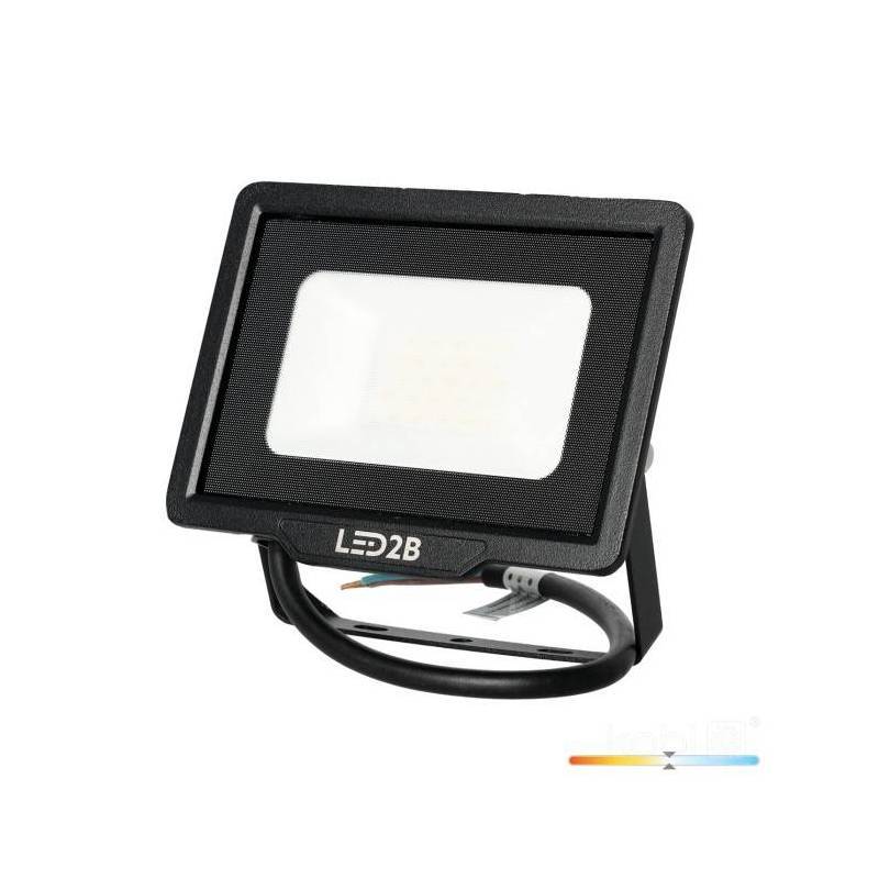 Projecteur LED MH 20W noir 4000K IP65 blanc naturel - Image 1