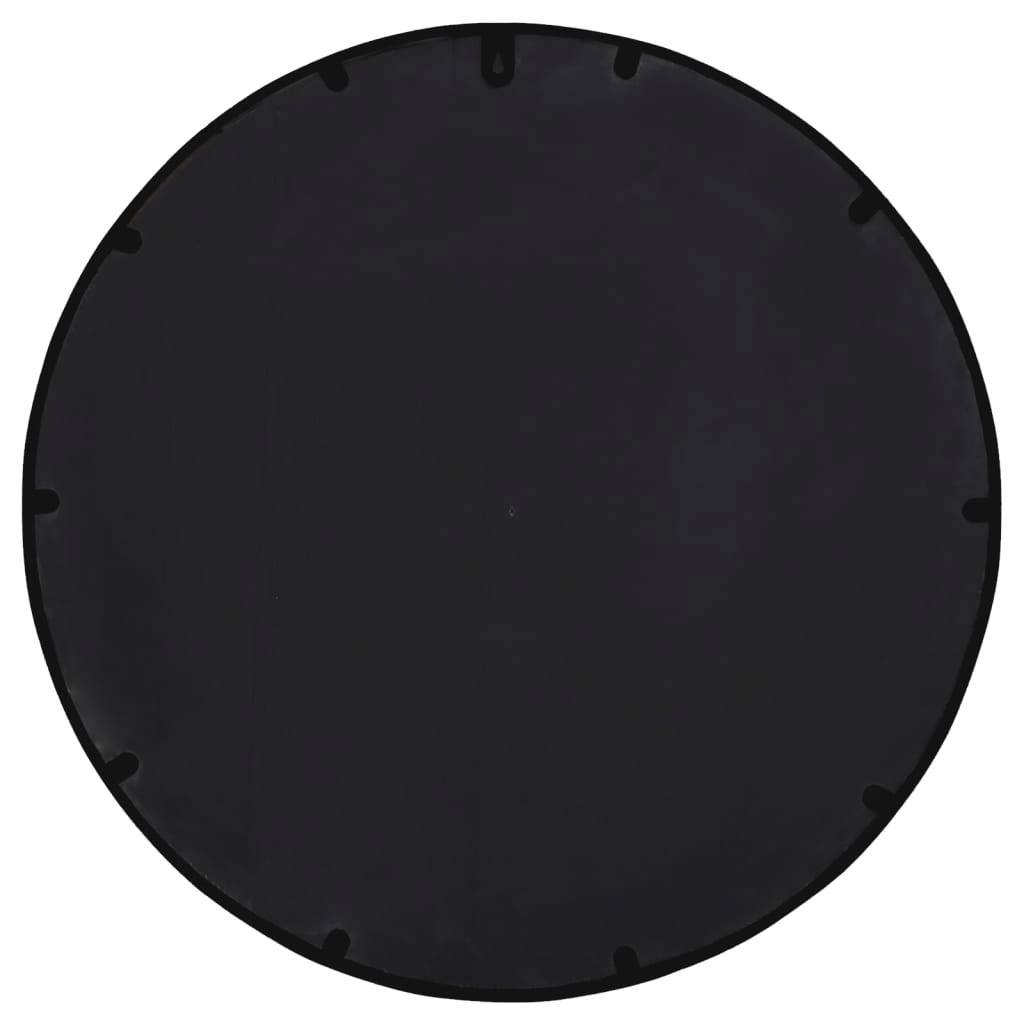Maison Chic - Miroir de jardin - Miroir d'extérieur - miroir de maquillage Noir 40x4 cm Fer Rond utilisation extérieure - Image 4