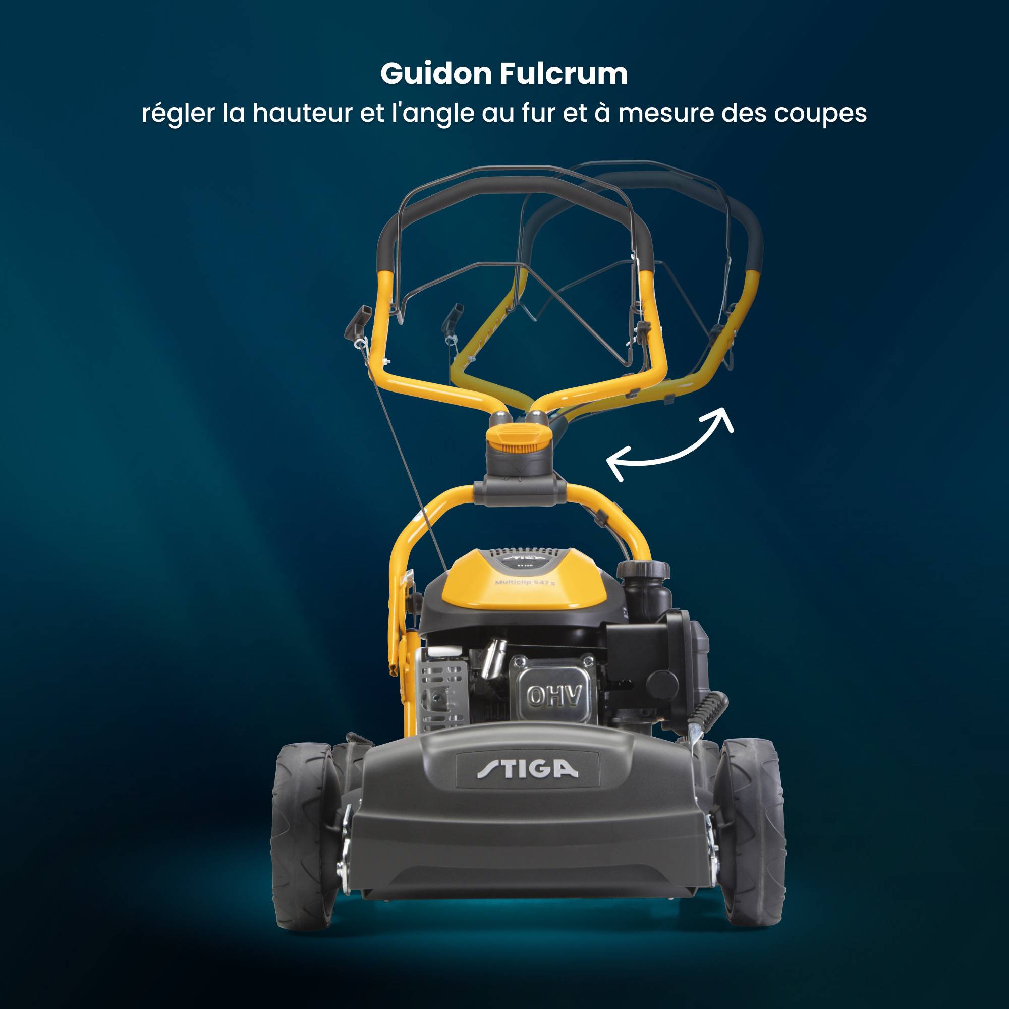 Stiga - Tondeuse MULTICLIP 547 S, 123cc, largeur 45 cm, mulching - STIGA - Image 8