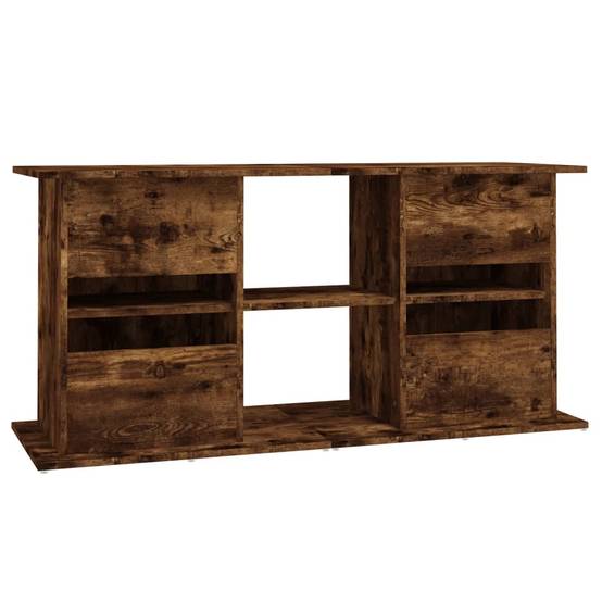 Grand Meuble Aquarium Bois d'ingénierie avec Rangement Chêne Fumé 121 cm - ComfortXL Outdoor Living - Image 8