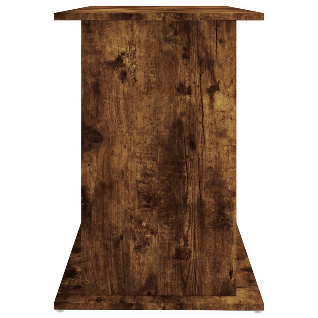 Grand Meuble Aquarium Bois d'ingénierie avec Rangement Chêne Fumé 121 cm - ComfortXL Outdoor Living - Image 7