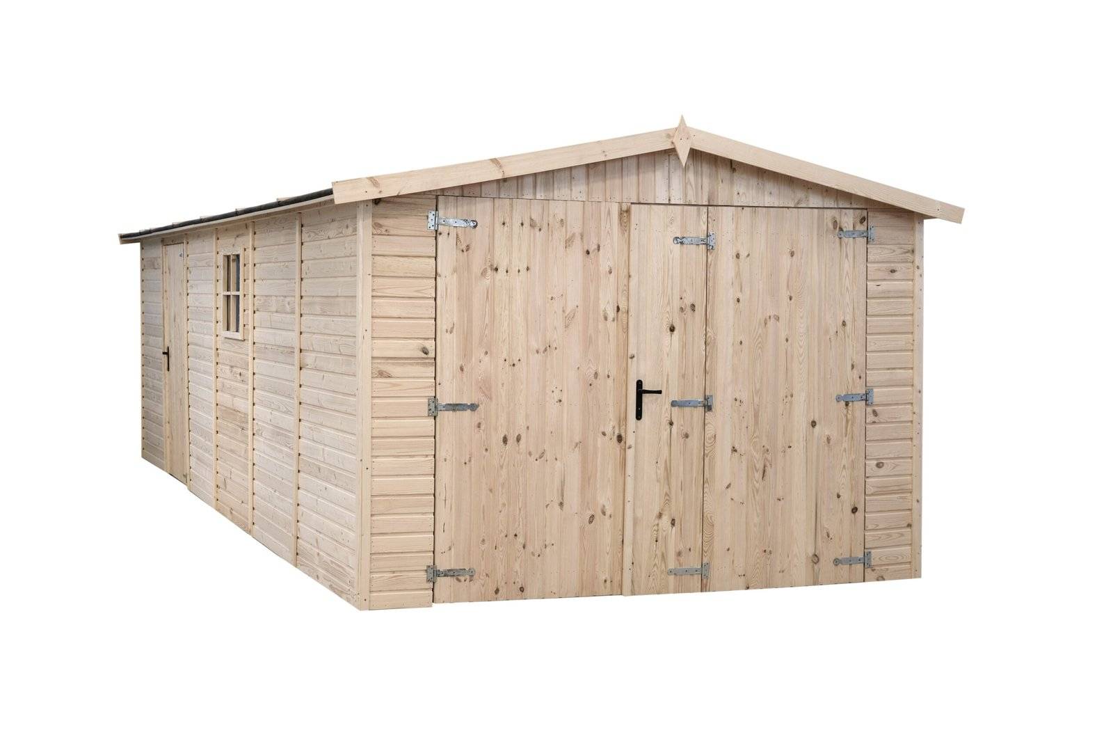 Gartflex - Garage en bois, surface utile 14.15m², 490x303cm, ep 19mm, INT032/GARTFLEX