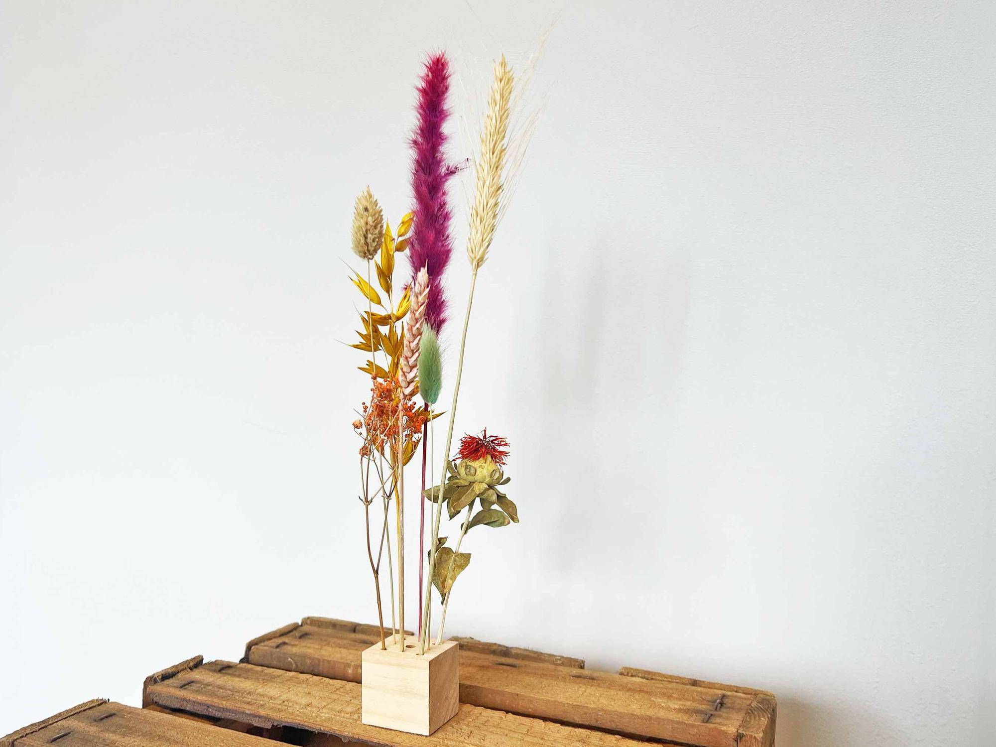 Support en bois pour fleurs séchées - taille S - Image 2