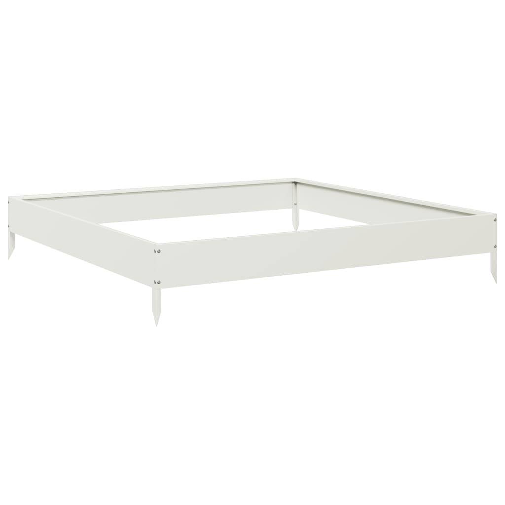 ComfortXL - Carré potager en acier pour jardin et terrasse 100x100x18,5 cm Blanc – ComfortXL Outdoor Living - Image 2